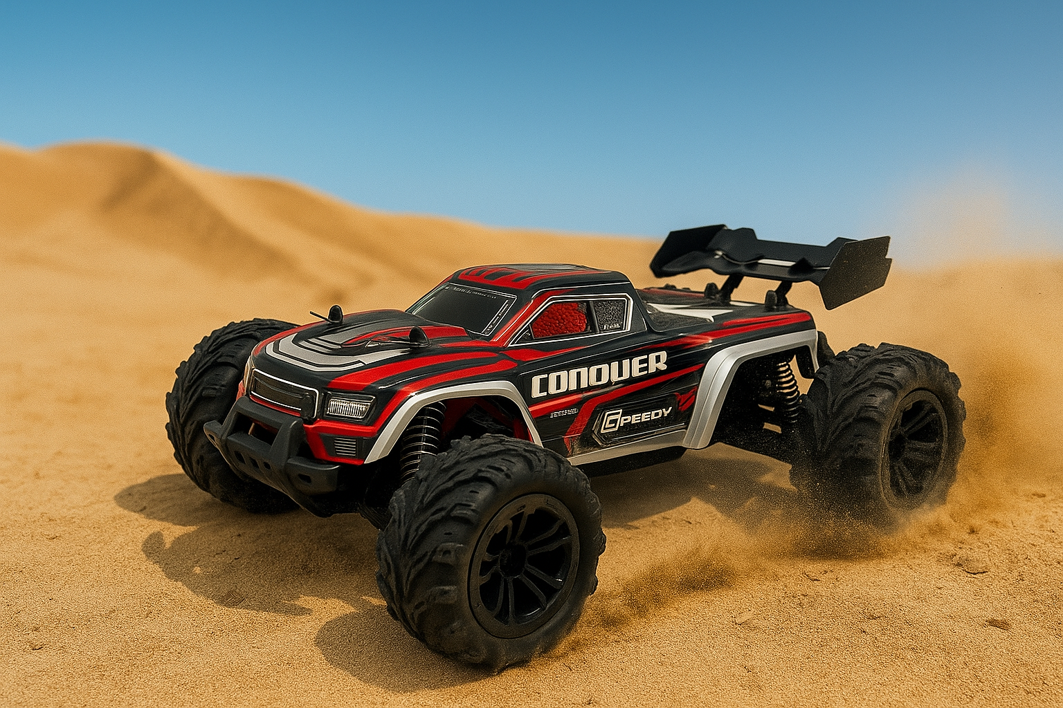 MONSTER - 50 km/h Niveau Intermédiaire Le MONSTER est le pont entre l'apprentissage et la compétition. Avec une vitesse exaltante, il offre la puissance nécessaire pour affronter des terrains difficiles et expérimenter de nouvelles figures. Ce modèle est conçu pour les pilotes intermédiaires qui cherchent à repousser leurs limites. Il dispose de composants de haute performance et d'une meilleure maniabilité pour des sessions plus techniques. Le Monster est votre billet pour des sensations fortes et une progression significative dans le sport.