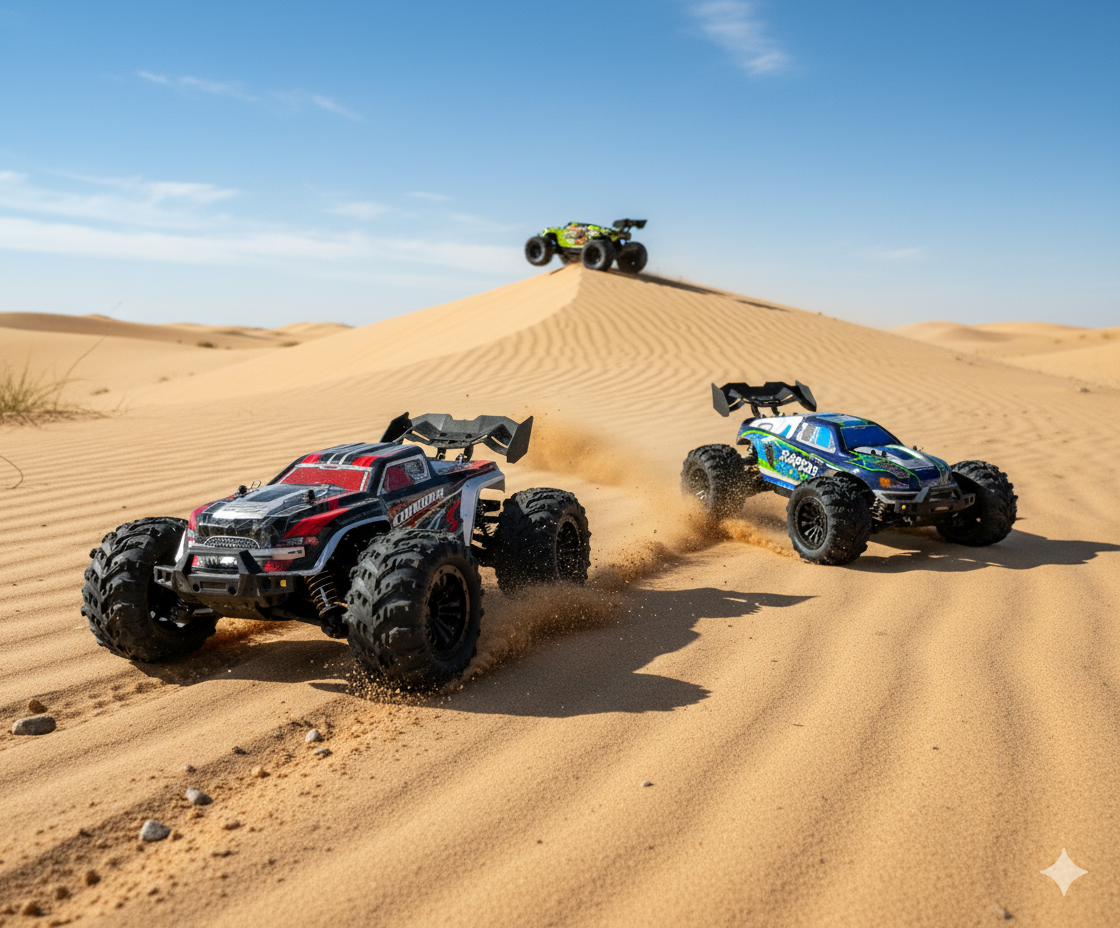 Voitures télécommandées dans le désert – Boutique du Modélisme