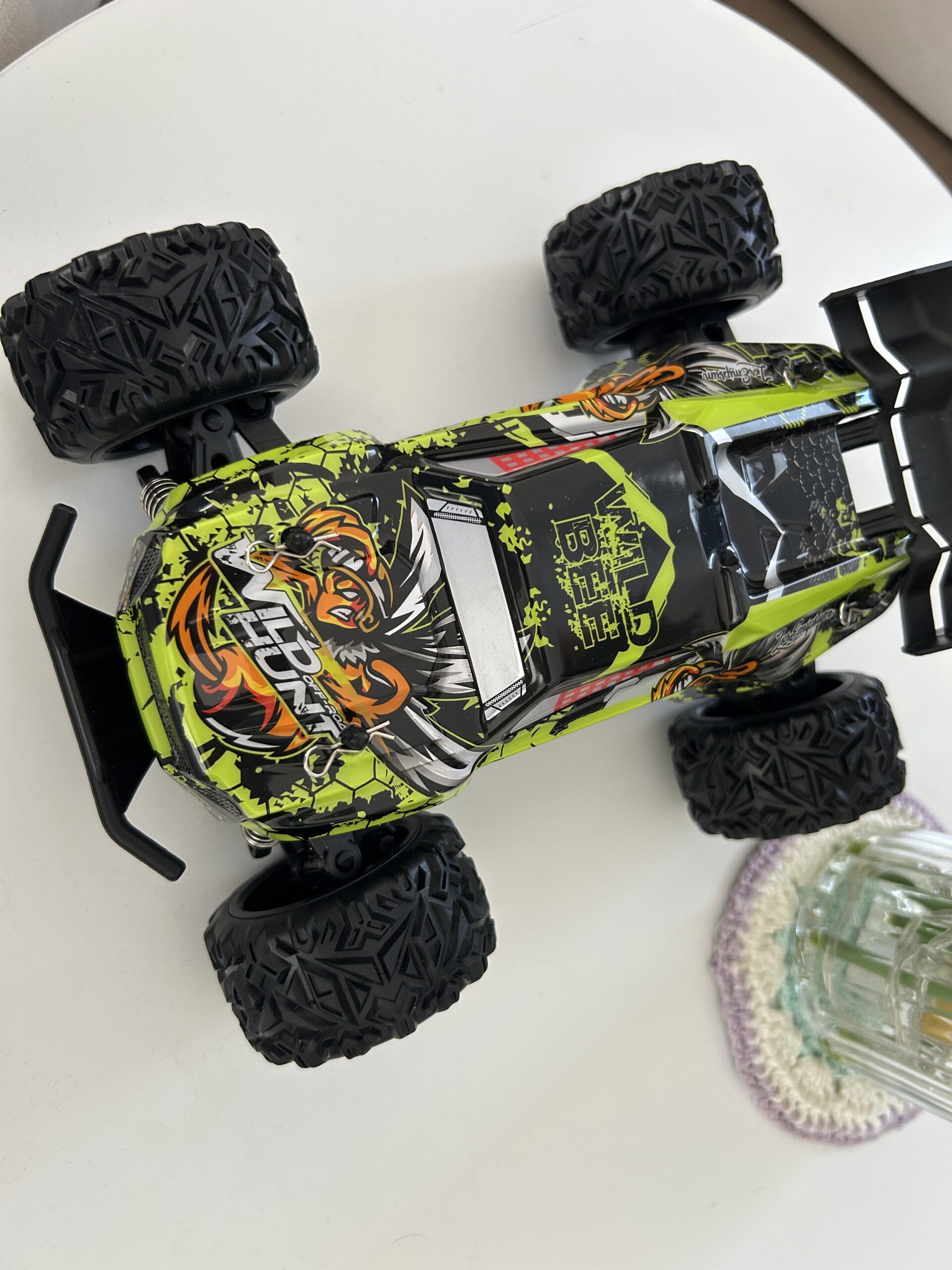 Beast en gros plan avant un run.