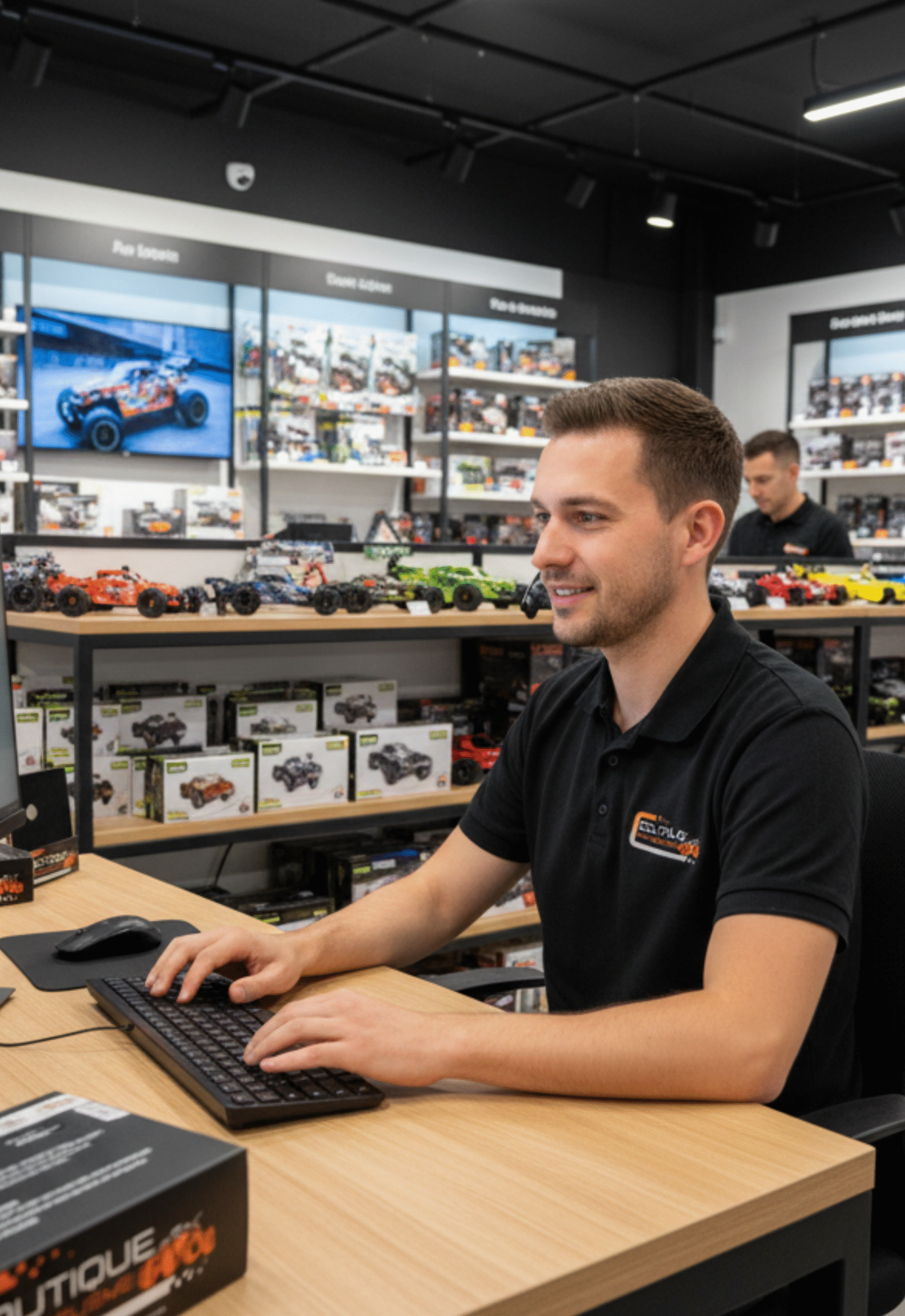 Équipe de la Boutique du Modélisme prête à accueillir et conseiller les clients